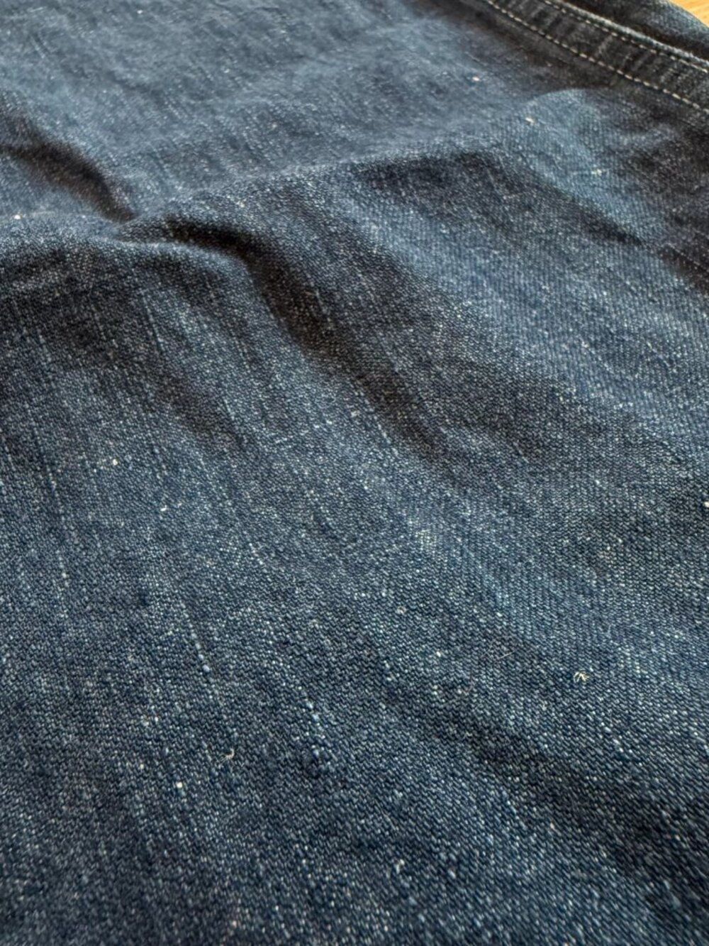 Imogene + Willie Linen & Cotton Blake Military Trouser Washed Indigo 36/31 - Picture 12 of 13